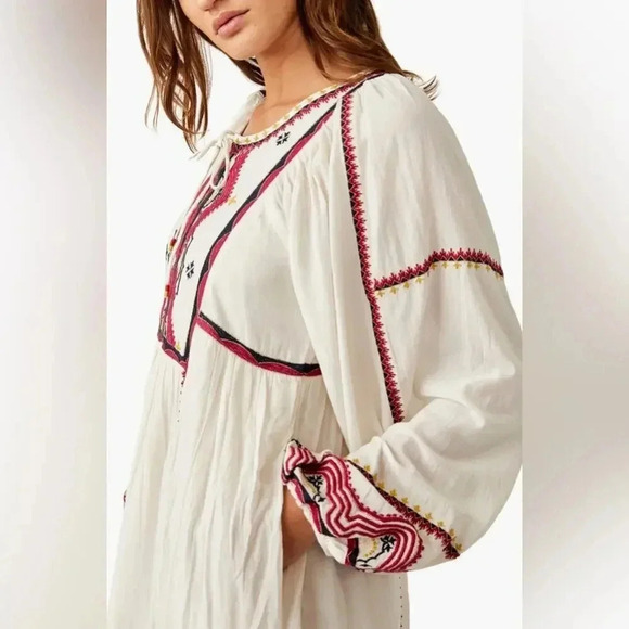 NEW Free People Sweet Escape Long Sleeve Maxi Dress XS B2074 - Picture 3 of 8